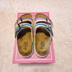 Corkys Multicolor Braided Sandals